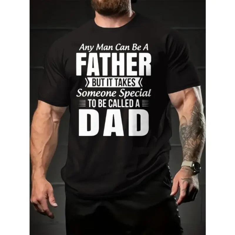 Letter FATHER DAD Print Summer Short Sleeve Sports - Adult & Kids T-Shirts, Sweatshirts & Hoodies apparel design preview 1