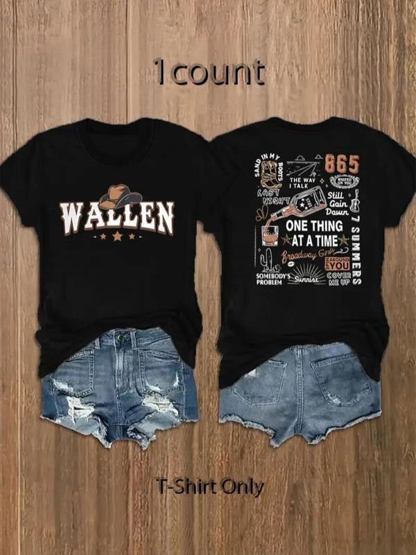 Plain Letter Print Round Neck Casual Short Sleeve - Adult & Kids T-Shirts, Sweatshirts & Hoodies apparel design preview 1