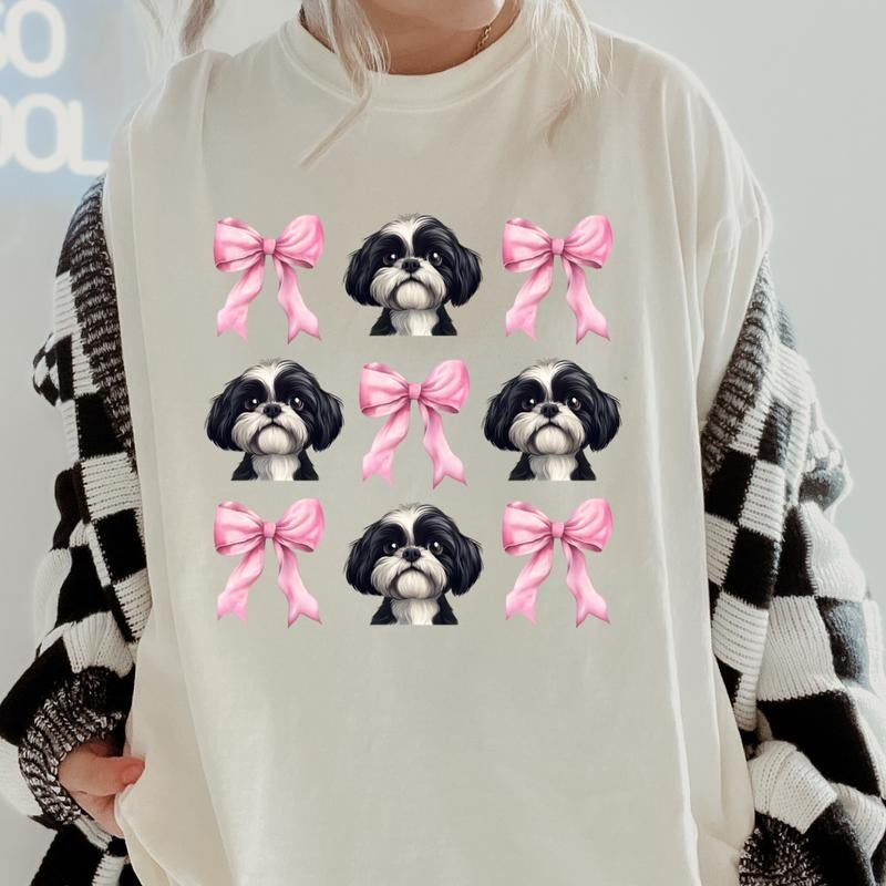 Lhasa Aspo Bows Relaxed Fit Printed USA Womenswear - Adult & Kids T-Shirts, Sweatshirts & Hoodies apparel design preview 1