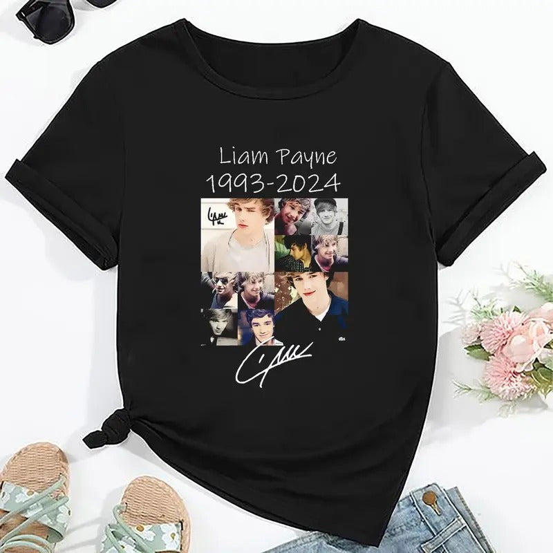 Liam Payne 1993 2024 Memory T Fan Vintage RIP - Adult & Kids T-Shirts, Sweatshirts & Hoodies apparel design preview 1