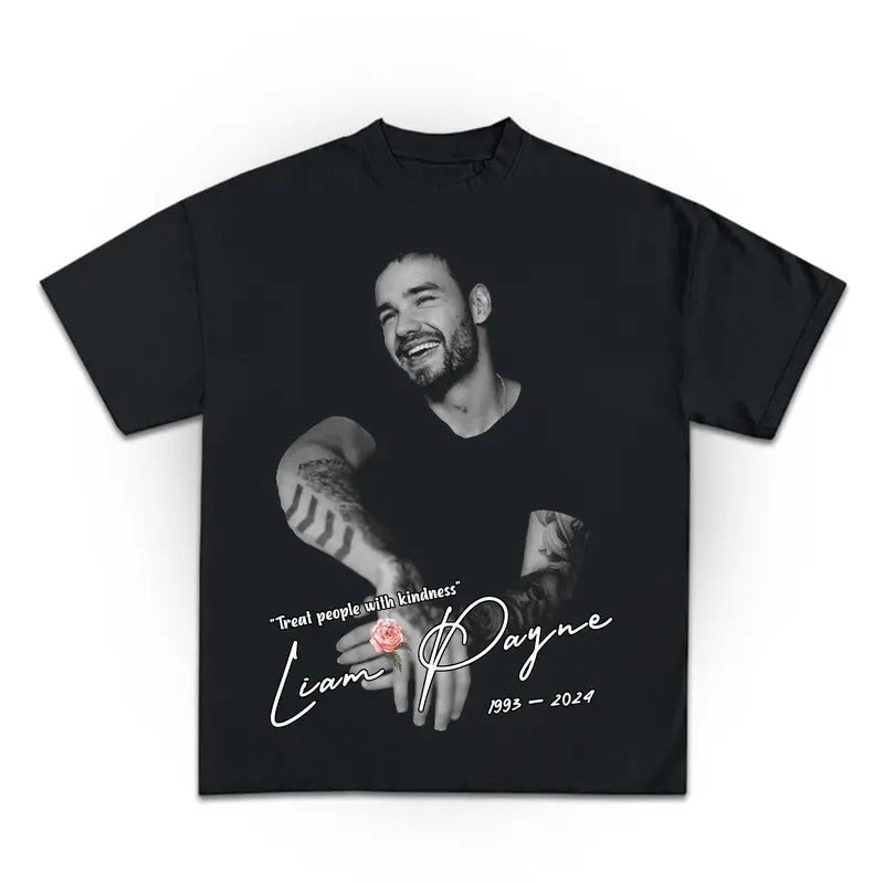 Liam Payne Tribute Memory T Hirt Rip One Direction - Adult & Kids T-Shirts, Sweatshirts & Hoodies apparel design preview 1