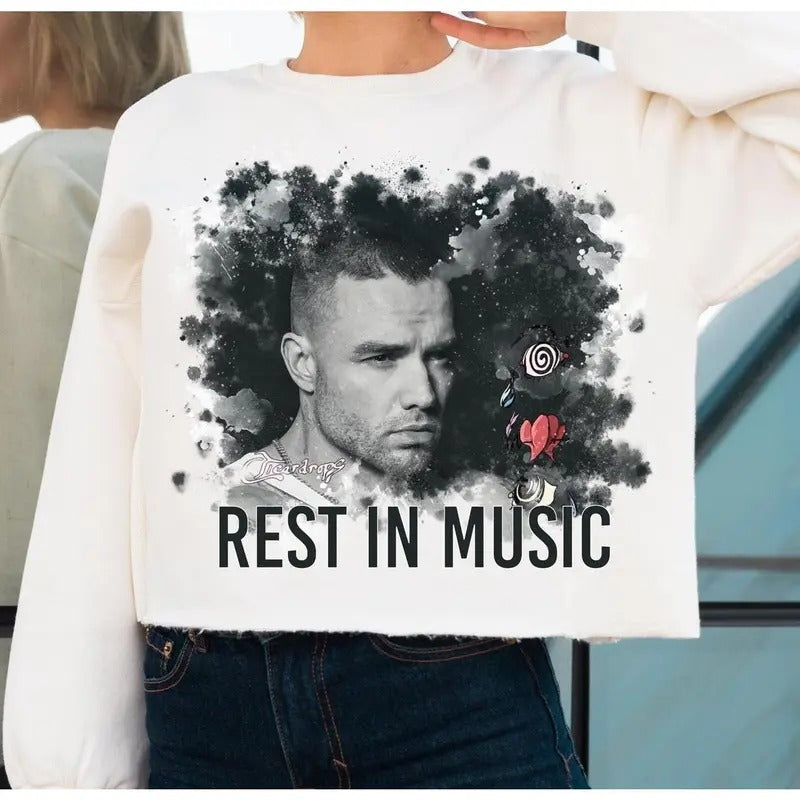 Liam Payne T Hirt Png Ret Muic Rip Deign Ublimation - Adult & Kids T-Shirts, Sweatshirts & Hoodies apparel design preview 1