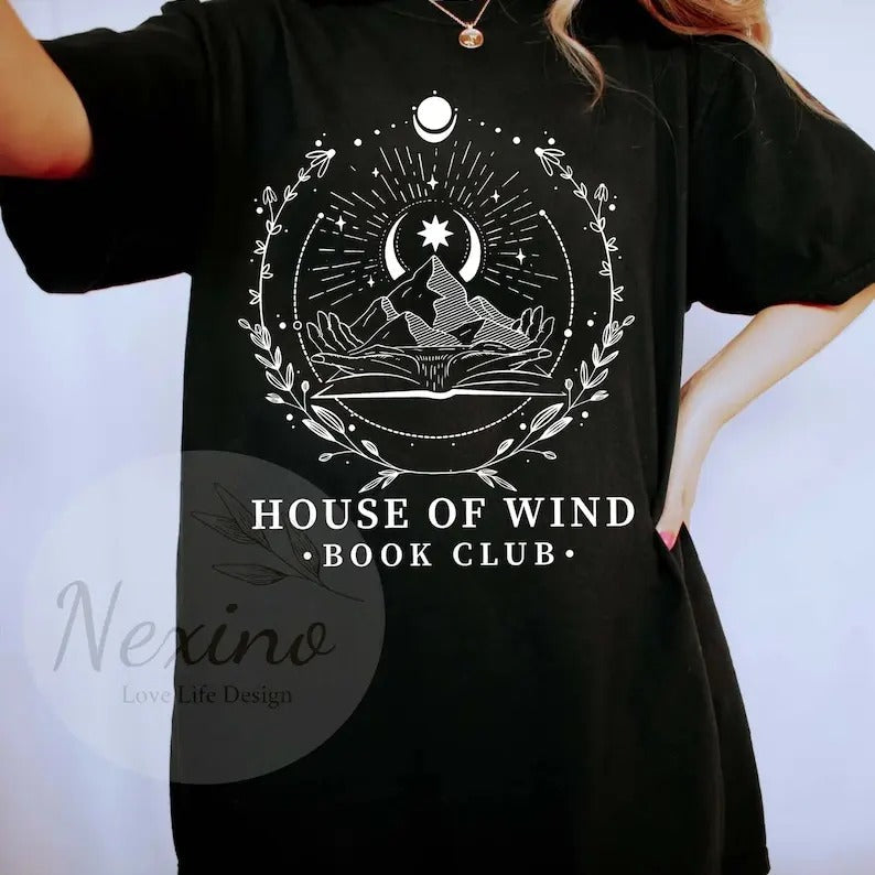 Library Velaris AC0TAR Illustrated H0use 0f Wind - Adult & Kids T-Shirts, Sweatshirts & Hoodies apparel design preview 1
