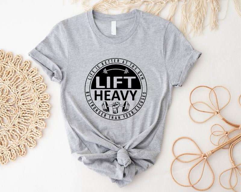 Life Is Better Gym Lift Heavy Fitness Lover Man - Adult & Kids T-Shirts, Sweatshirts & Hoodies apparel design preview 1