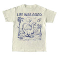 Life Was Good Dinosaur Vintage 90s Dino Funny - Adult & Kids T-Shirts, Sweatshirts & Hoodies apparel design preview 1