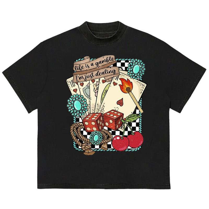 Life Is Gamble Football Fan Comfortable Fit All Day - Adult & Kids T-Shirts, Sweatshirts & Hoodies apparel design preview 1