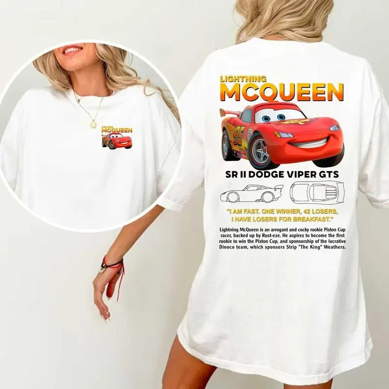 Lightning McQueen DRG Couples Car Comfort Womenswear - Adult & Kids T-Shirts, Sweatshirts & Hoodies apparel design preview 1