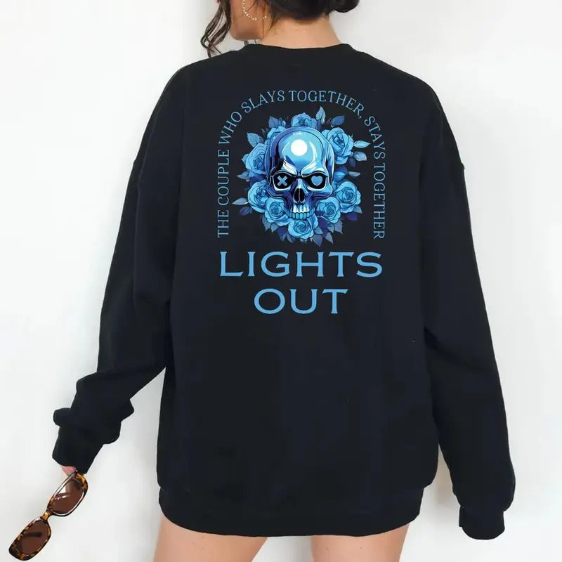 Lights Out Navessa Allen Book Reader'S Dark Romance - Adult & Kids T-Shirts, Sweatshirts & Hoodies apparel design preview 1