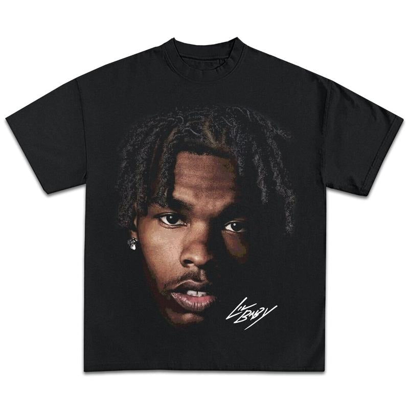 Lil Baby Vintage Rapper Hip Hop Menswear Top - Adult & Kids T-Shirts, Sweatshirts & Hoodies apparel design preview 1