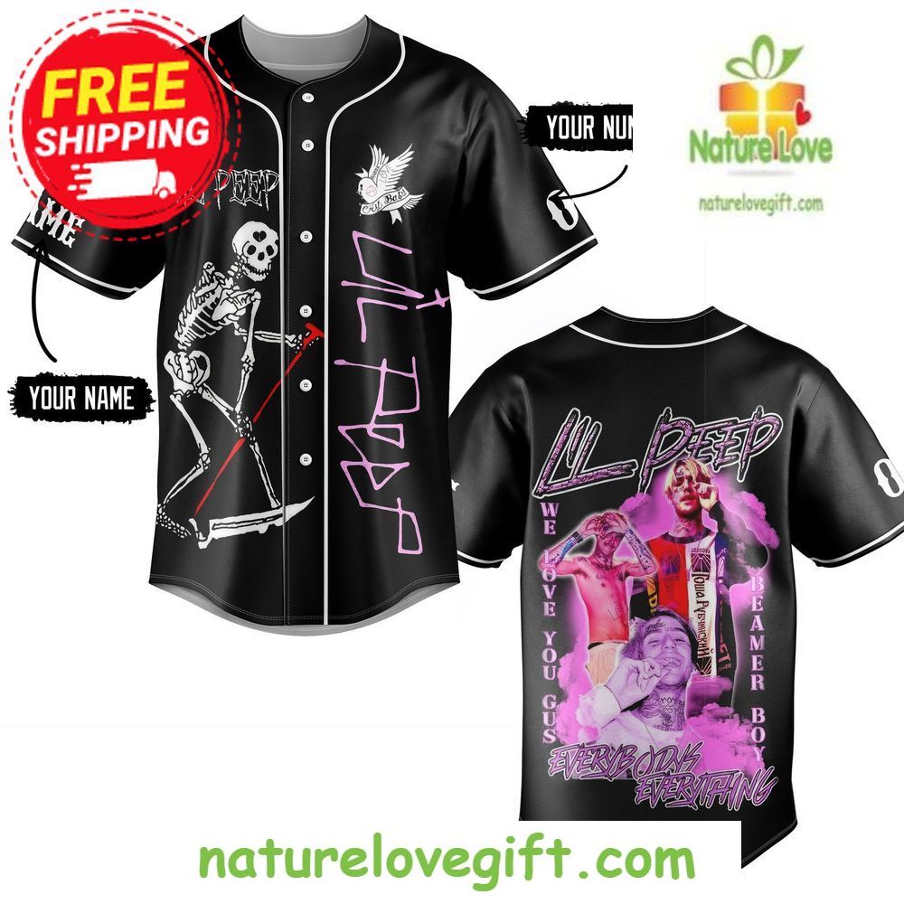 Lil Peep Black Hawaiian Everybody's Everything Merch - Adult & Kids T-Shirts, Sweatshirts & Hoodies apparel design preview 1