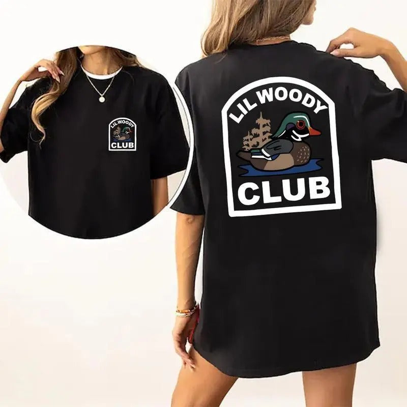 Lil Woody Club Short Sleeve Soft Comfy Cotton Fabric - Adult & Kids T-Shirts, Sweatshirts & Hoodies apparel design preview 1
