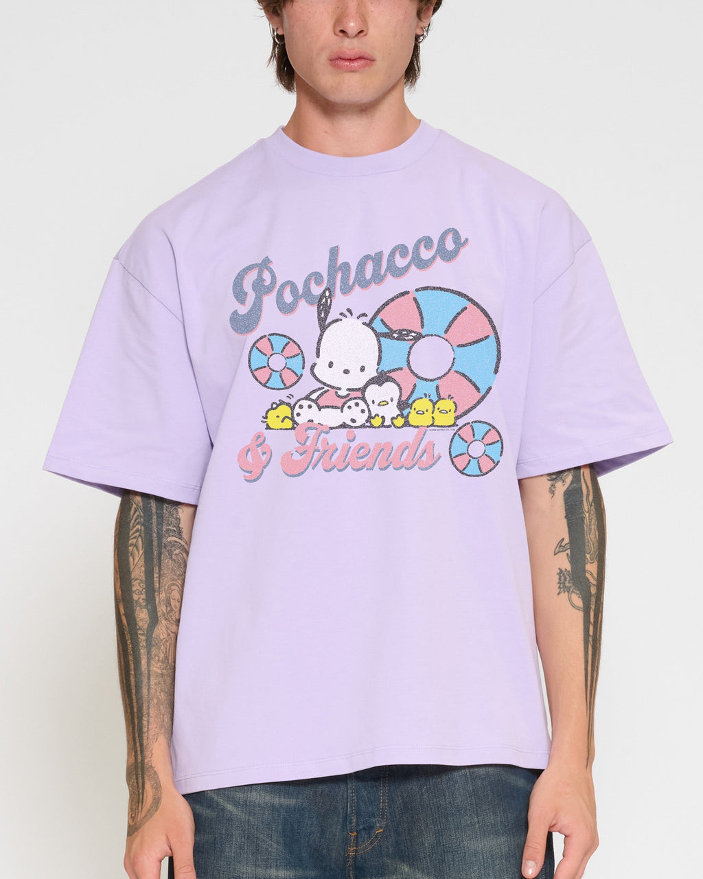 Pochacco Summer Oversized - Adult & Kids T-Shirts, Sweatshirts & Hoodies apparel design preview 1