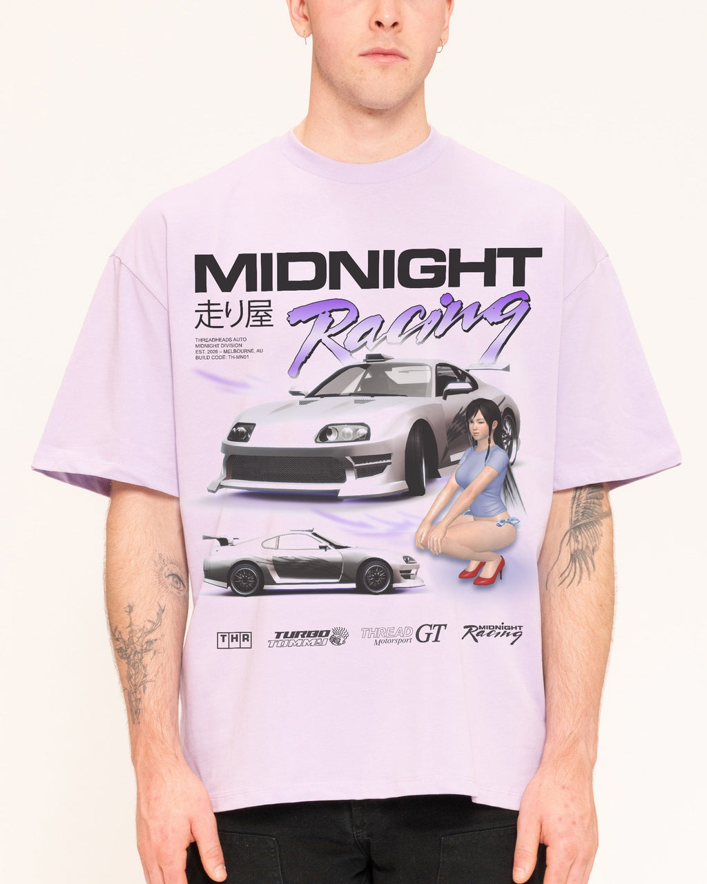Midnight Racing Oversized - Adult & Kids T-Shirts, Sweatshirts & Hoodies apparel design preview 1