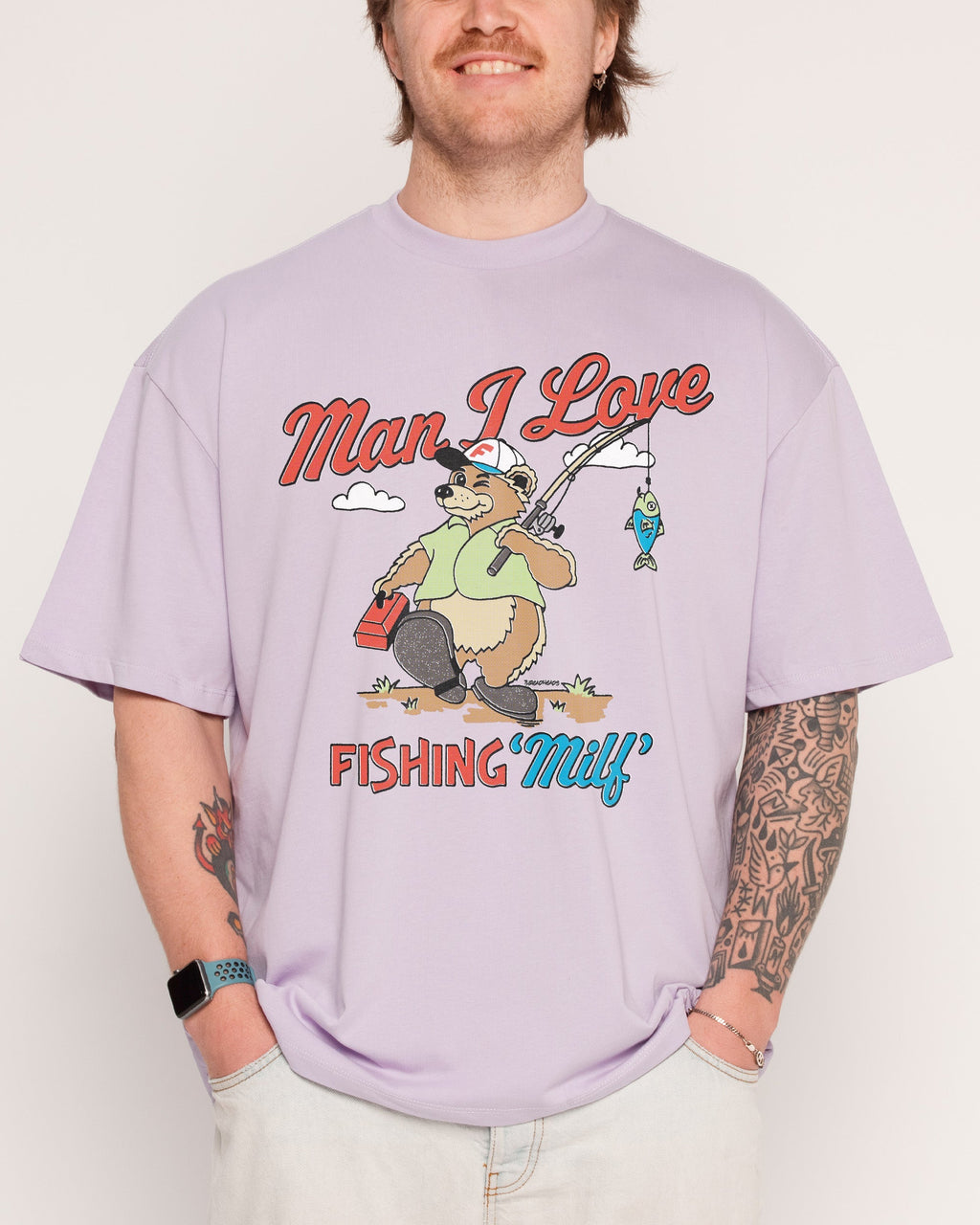 MILF Fishing Oversized - Adult & Kids T-Shirts, Sweatshirts & Hoodies apparel design preview 1