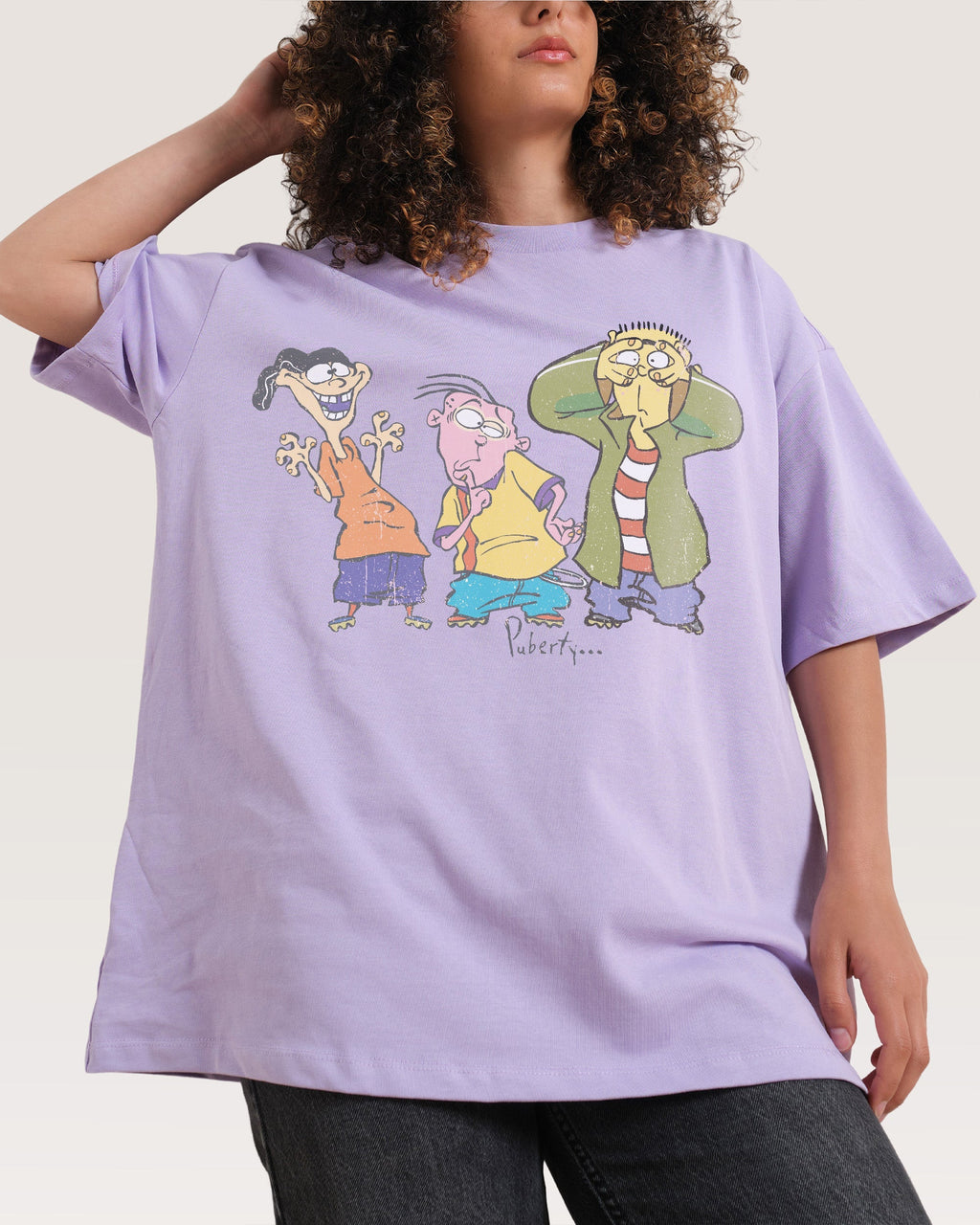 Puberty is Unforgiving Oversized - Adult & Kids T-Shirts, Sweatshirts & Hoodies apparel design preview 1