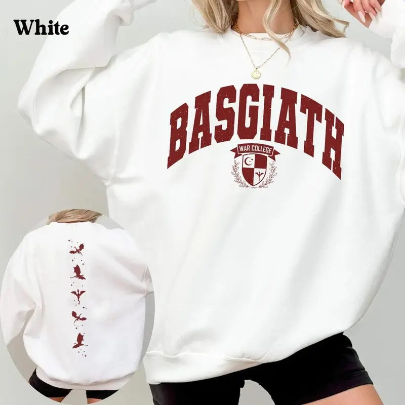 Limited Fourth Wing Double Sided Basgiath War College - Adult & Kids T-Shirts, Sweatshirts & Hoodies apparel design preview 1