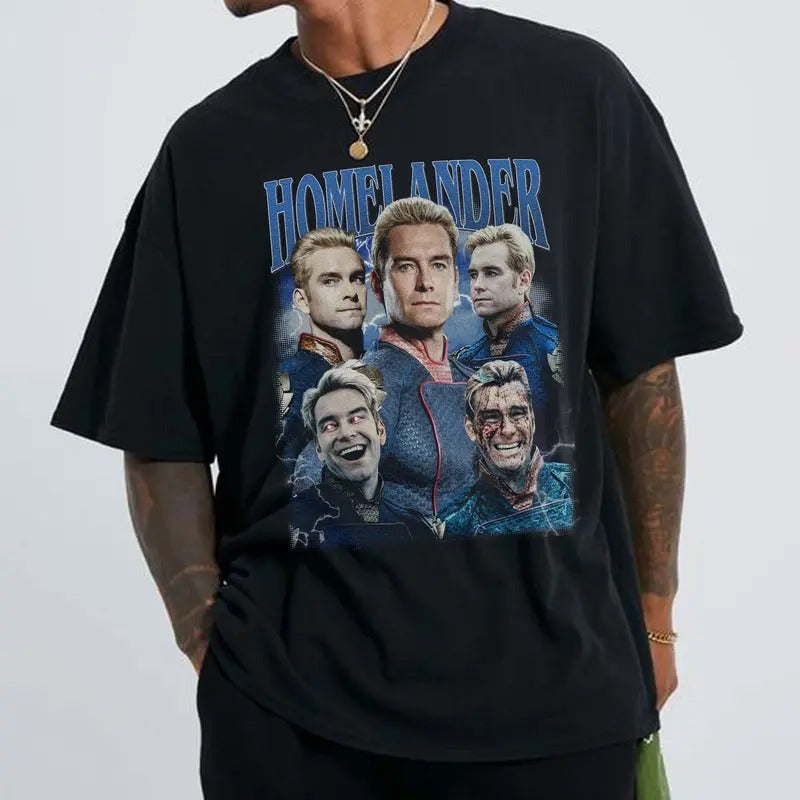 Limited Homelander Vintage Man Meme Retro 90s Bootleg - Adult & Kids T-Shirts, Sweatshirts & Hoodies apparel design preview 1