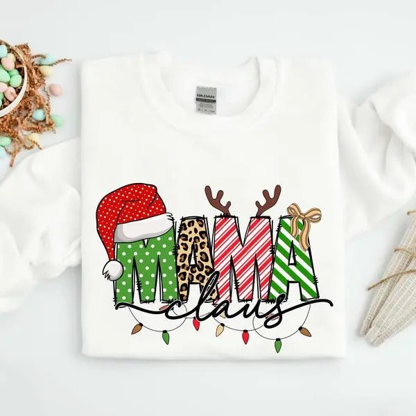 Limited Mama Claus Casual Comfort Cotton Mom Grandma - Adult & Kids T-Shirts, Sweatshirts & Hoodies apparel design preview 1
