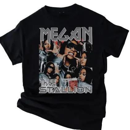 Limited Megan Thee Stallion Tour 2024 Vintage 90s - Adult & Kids T-Shirts, Sweatshirts & Hoodies apparel design preview 1