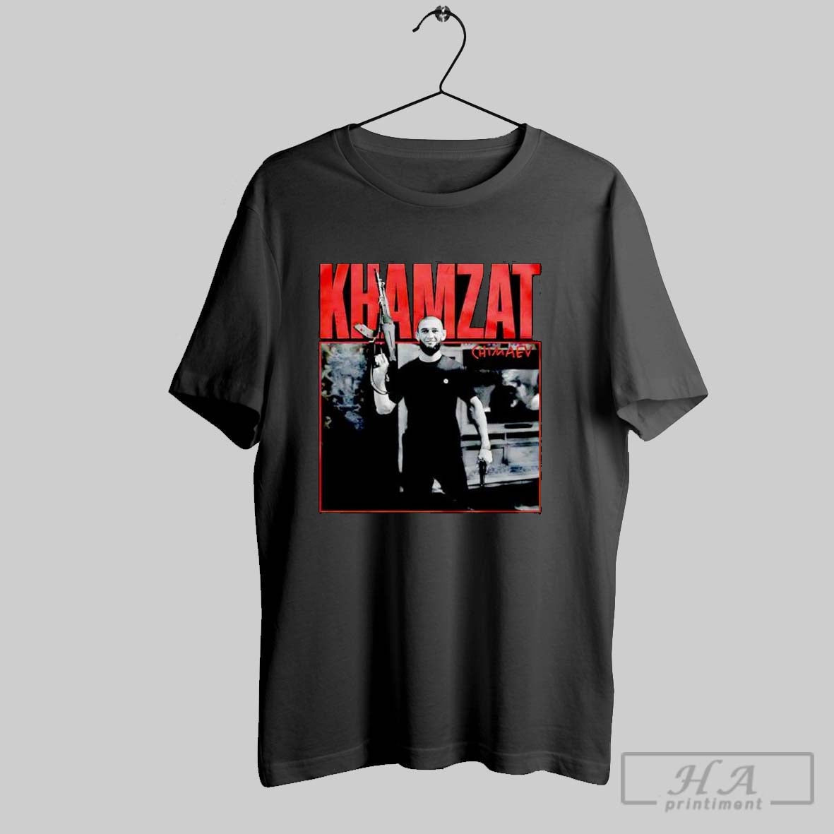 Limited Khamzat Chimaev Guns Sweater And V Neck - Adult & Kids T-Shirts, Sweatshirts & Hoodies apparel design preview 1