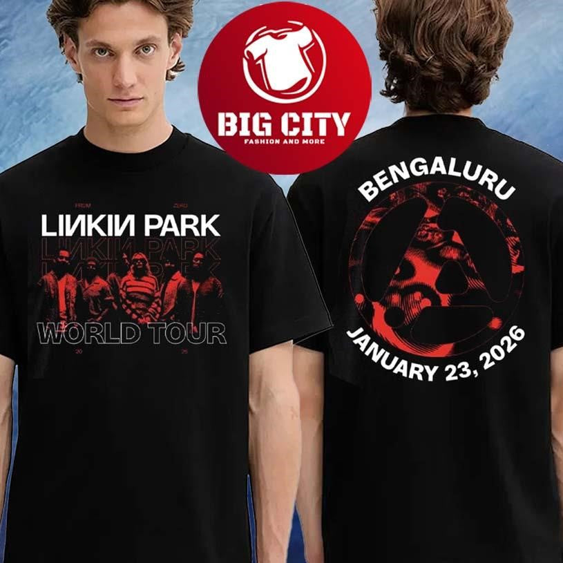 Linkin Park From Zero Bengaluru 2026 Venues Two Sided - Adult & Kids T-Shirts, Sweatshirts & Hoodies apparel design preview 1