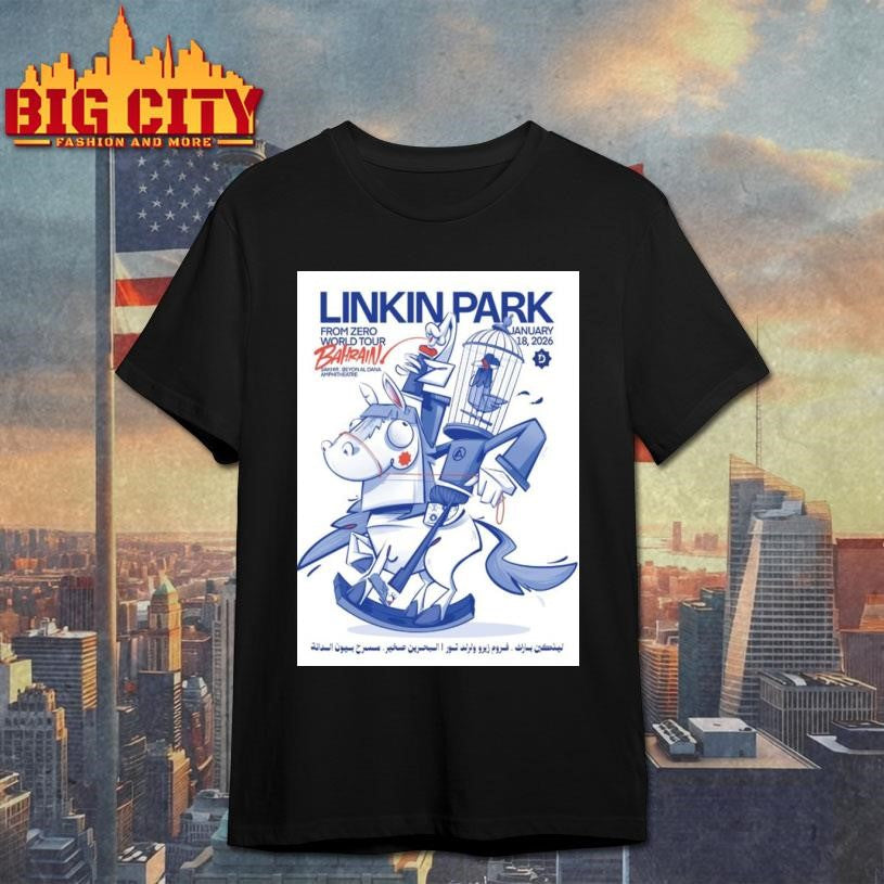 Linkin Park From Zero World Tour Event Poster - Adult & Kids T-Shirts, Sweatshirts & Hoodies apparel design preview 1