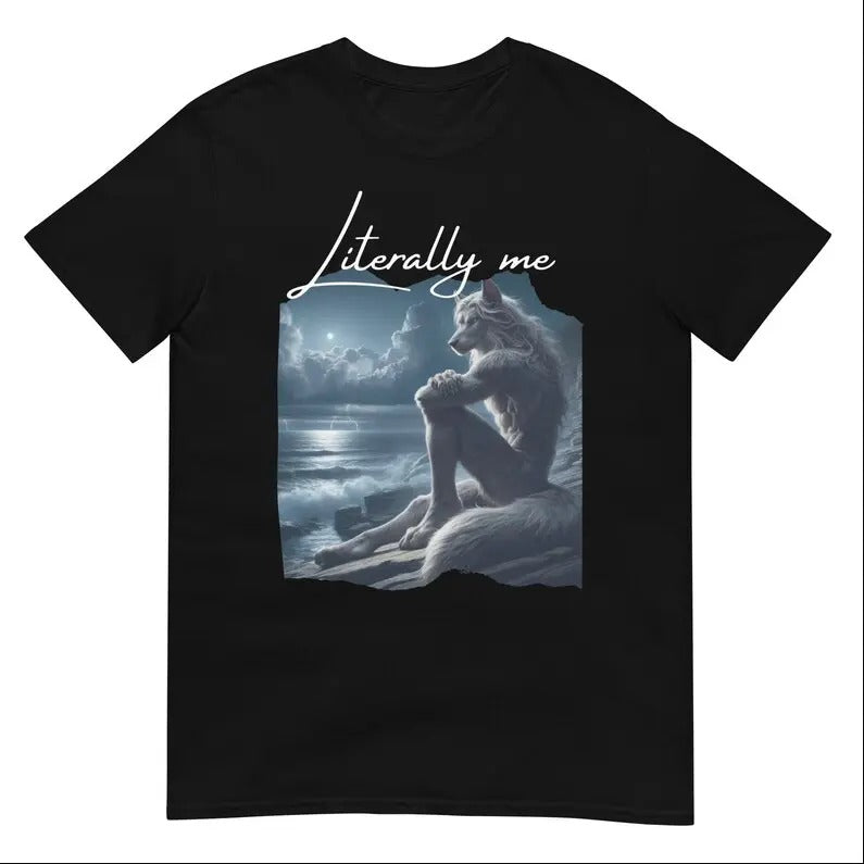 Literally Me Wolf Alpha Meme Funny - Adult & Kids T-Shirts, Sweatshirts & Hoodies apparel design preview 1