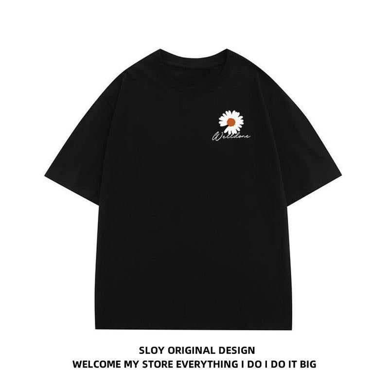 Little Daisy Short Sleeved Street Loose Casual Half - Adult & Kids T-Shirts, Sweatshirts & Hoodies apparel design preview 1