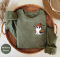 Little Ghost Ice Coffee Halloween Bougie Spooky - Adult & Kids T-Shirts, Sweatshirts & Hoodies apparel design preview 1