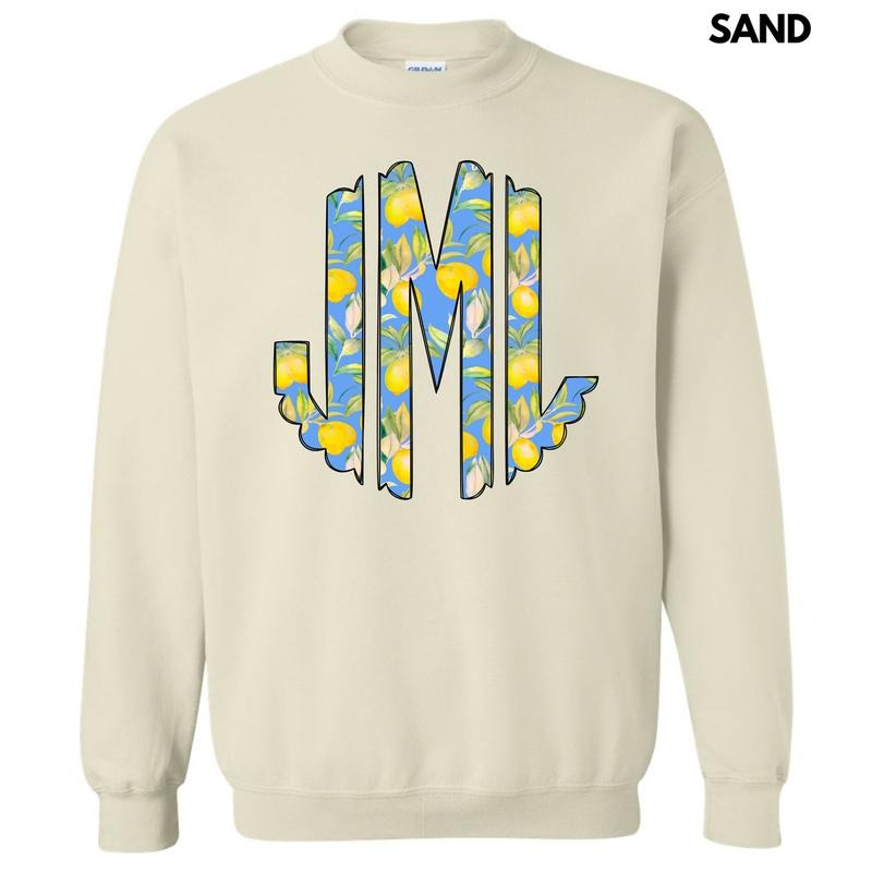 Lively Lemons Monogram 'NLB' - Adult & Kids T-Shirts, Sweatshirts & Hoodies apparel design preview 1