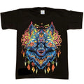 Lobo Azul Size Small. Talla S Black Cotton Wolf - Adult & Kids T-Shirts, Sweatshirts & Hoodies apparel design preview 1