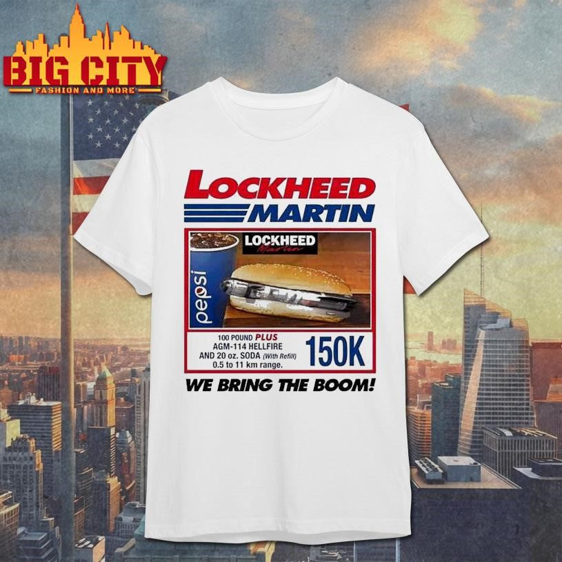 Lockheed Martin. We Bring The Boom! 150k - Adult & Kids T-Shirts, Sweatshirts & Hoodies apparel design preview 1