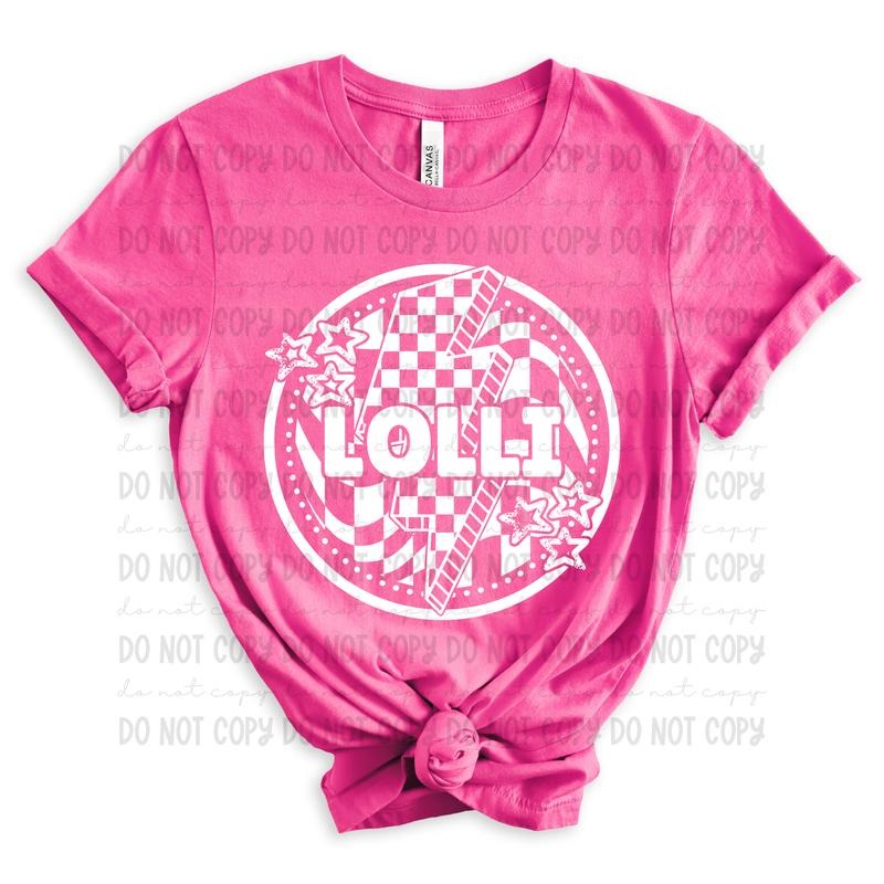 Lolli Bolt Circle DTF Transfers THIS IS NOT - Adult & Kids T-Shirts, Sweatshirts & Hoodies apparel design preview 1