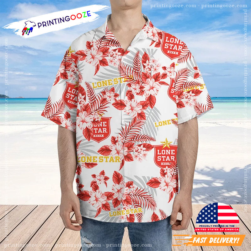 Lone Star Beer Logo Hawaiian - Adult & Kids T-Shirts, Sweatshirts & Hoodies apparel design preview 1