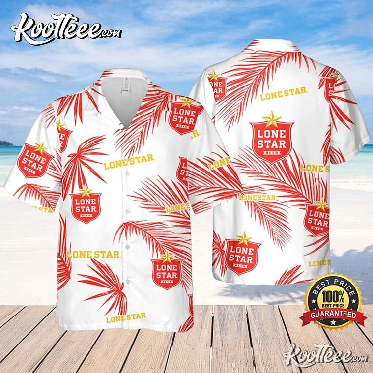 Lone Star Palm Leaves Pattern Hawaiian - Adult & Kids T-Shirts, Sweatshirts & Hoodies apparel design preview 1
