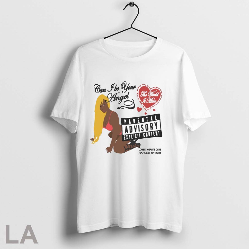 Lonely Hearts Club Can I Be Your Angel The World Is - Adult & Kids T-Shirts, Sweatshirts & Hoodies apparel design preview 1