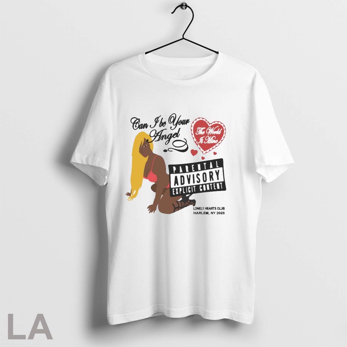 Lonely Hearts Club Can I Be Your Angel The World Is - Adult & Kids T-Shirts, Sweatshirts & Hoodies apparel design preview 1
