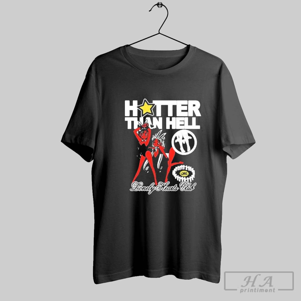 Lonely Hearts Club Hotter Than Hell Sinners - Adult & Kids T-Shirts, Sweatshirts & Hoodies apparel design preview 1