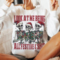 Me Being All Festive Shiit Funny Snarky Skeleton - Adult & Kids T-Shirts, Sweatshirts & Hoodies apparel design preview 1