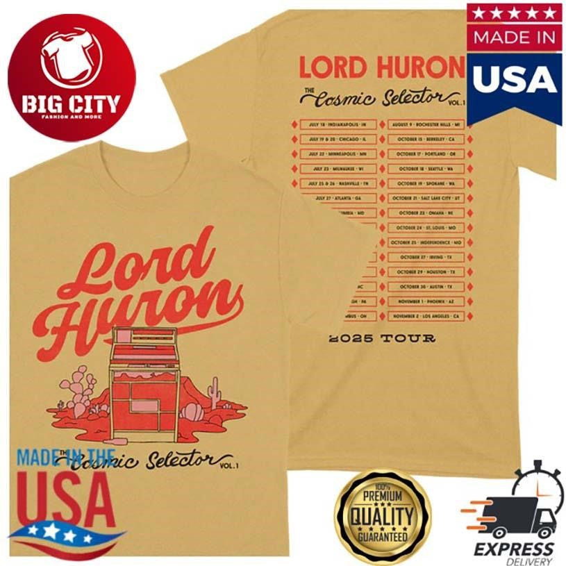 Lord Huron Official Cs Tour Two Sided - Adult & Kids T-Shirts, Sweatshirts & Hoodies apparel design preview 1