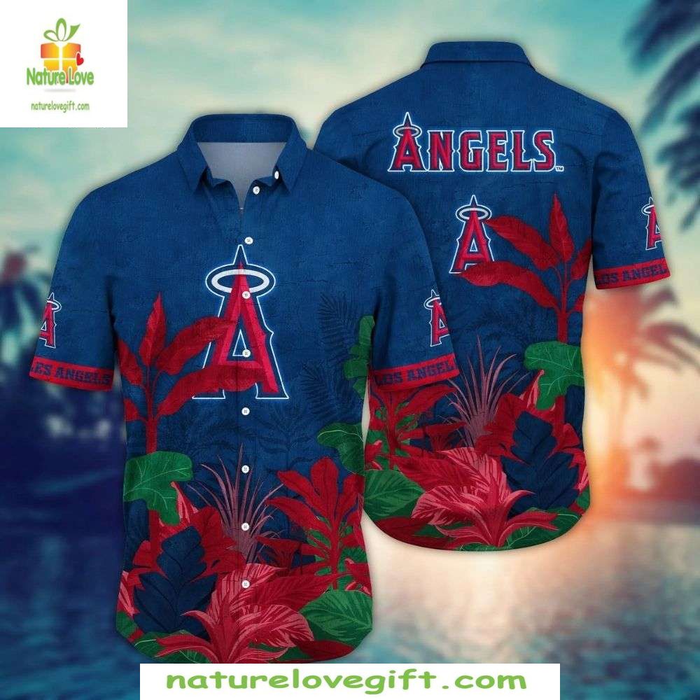 Los Angeles Angels Hawaiian MLB Baseball Apparel - Adult & Kids T-Shirts, Sweatshirts & Hoodies apparel design preview 1
