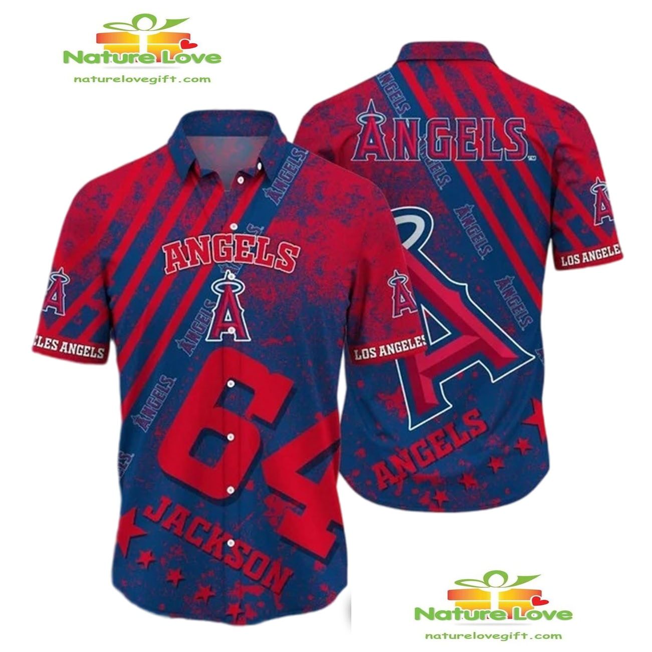 Los Angeles Angels Hawaiian Personalized Aloha - Adult & Kids T-Shirts, Sweatshirts & Hoodies apparel design preview 1