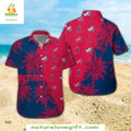 Los Angeles Angels Hawaiian Red Blue Tropical Flora - Adult & Kids T-Shirts, Sweatshirts & Hoodies apparel design preview 1