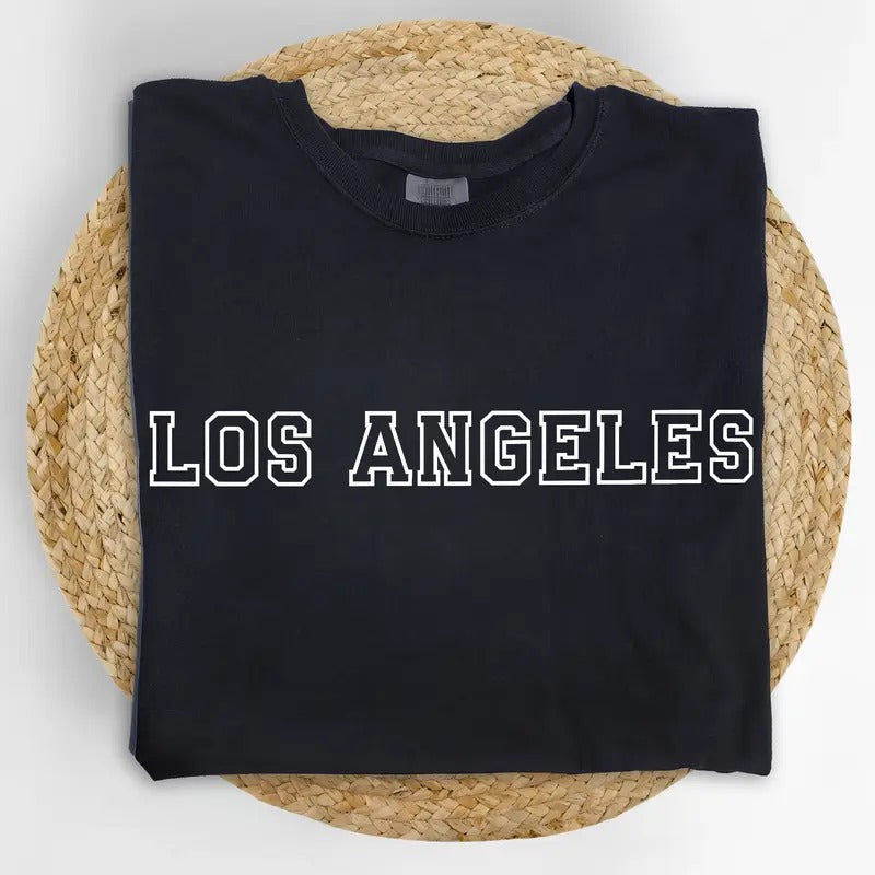 Los Angeles California Comfort Colors Place Name - Adult & Kids T-Shirts, Sweatshirts & Hoodies apparel design preview 1