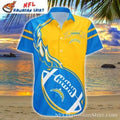 Los Angeles Chargers Flame Ball Tropical Hawaiian - Adult & Kids T-Shirts, Sweatshirts & Hoodies apparel design preview 1