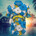 Los Angeles Chargers Floral Hawaiian Thunder Design - Adult & Kids T-Shirts, Sweatshirts & Hoodies apparel design preview 1