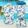 Los Angeles Chargers Hawaiian Ocean Breeze Design - Adult & Kids T-Shirts, Sweatshirts & Hoodies apparel design preview 1