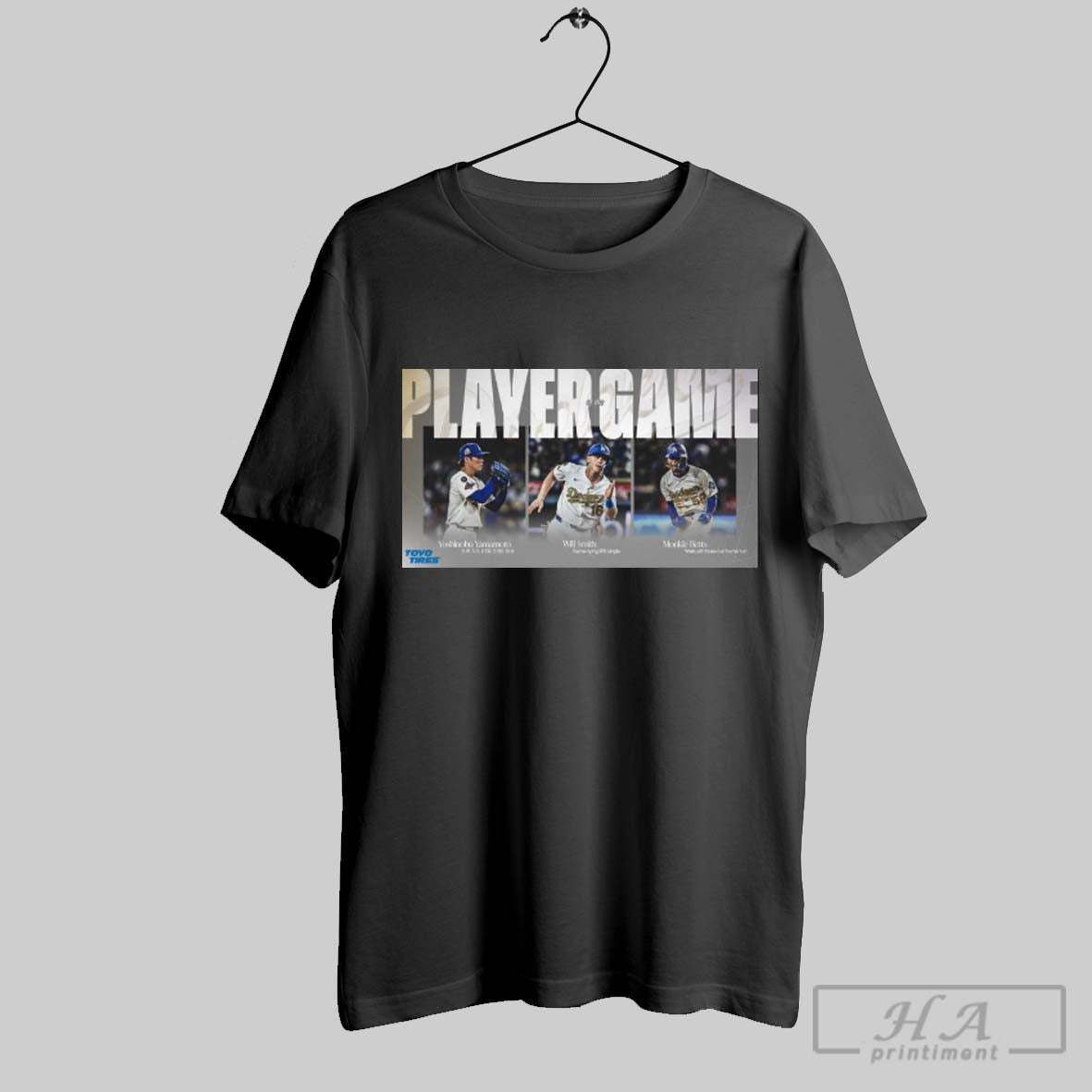 Los Angeles Dodgers 2025 Mlb Player Of The Game - Adult & Kids T-Shirts, Sweatshirts & Hoodies apparel design preview 1