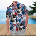 Los Angeles Dodgers America Flag Tropical MLB - Adult & Kids T-Shirts, Sweatshirts & Hoodies apparel design preview 1