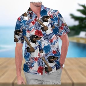Los Angeles Dodgers America Flag Tropical MLB - Adult & Kids T-Shirts, Sweatshirts & Hoodies apparel design preview 1